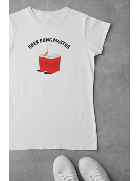 Beer pong - Dámské tričko - Bílá L