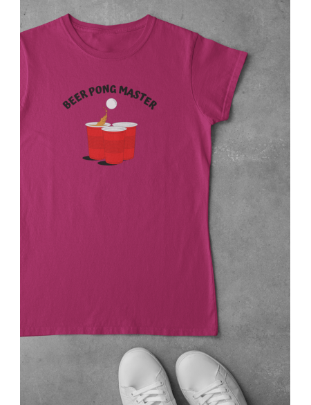 Beer pong - Dámské tričko - Fuchsia XL