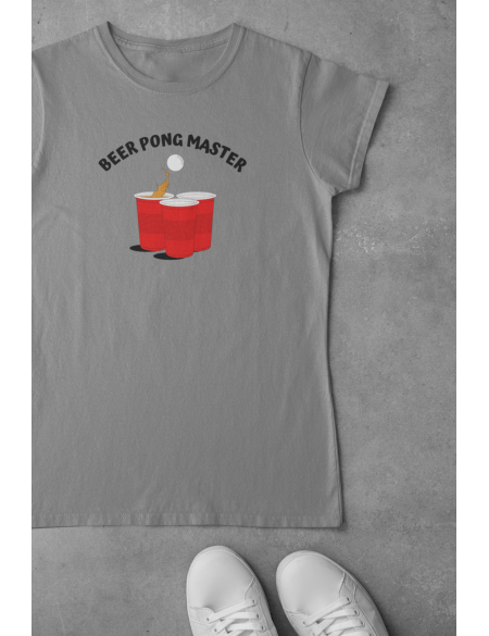 Beer pong - Dámské tričko - Šedý melír XXL
