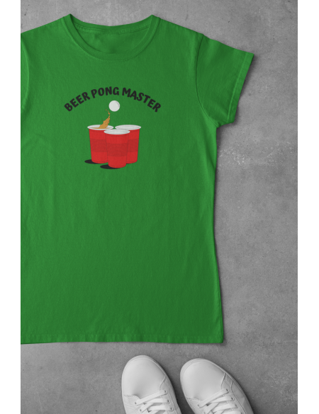 Beer pong - Dámské tričko - Zelená M