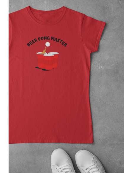 Beer pong - Dámské tričko - Červená M