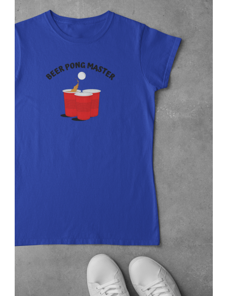 Beer pong - Dámské tričko - Modrá S