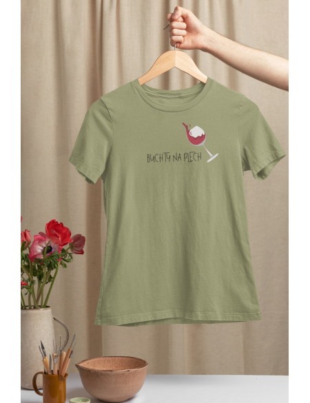 Buchty na plech - Dámské tričko - Khaki XL