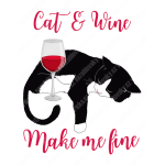 Cat and wine - Dámské tričko - Ash S