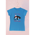 Cat and wine - Dámské tričko - Aqua S