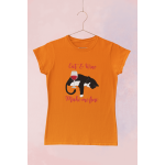 Cat and wine - Dámské tričko - Oranžová XL