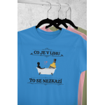 Co je v lihu - Dámské tričko - Modrá Aqua XL