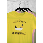 Co je v lihu - Dámské tričko - Žlutá S