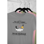 Co je v lihu - Dámské tričko - Šedý melír M