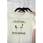 Co je v lihu - Dámské tričko - Natural S