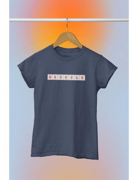 Alkohol tabulka - Tričko pánské - denim S