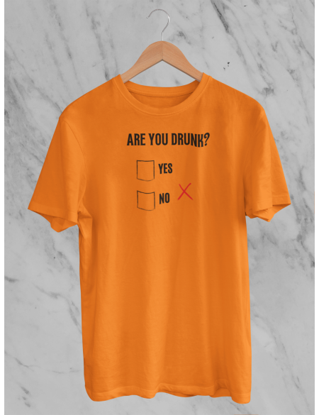 Are you drunk - Tričko pánské - oranžová XL