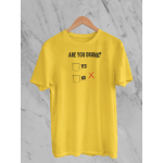 Are you drunk - Tričko pánské - žlutá S