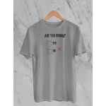 Are you drunk - Tričko pánské - šedý melír L