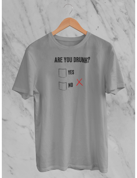 Are you drunk - Tričko pánské - šedý melír XXL