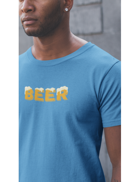Beer - Tričko pánské - modrá aqua XL