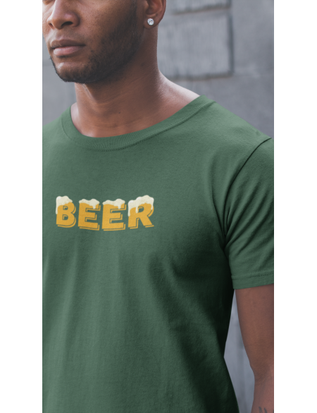 Beer - Tričko pánské - tmavě zelená XL