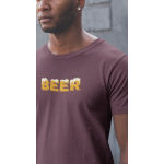 Beer - Tričko pánské - vínová M