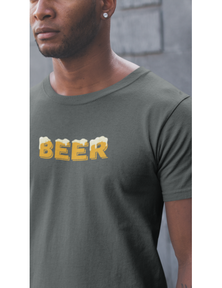Beer - Tričko pánské - tmavě šedá L