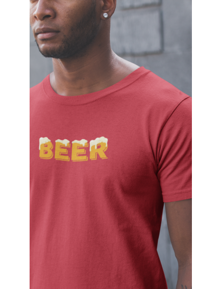Beer - Tričko pánské - červená S
