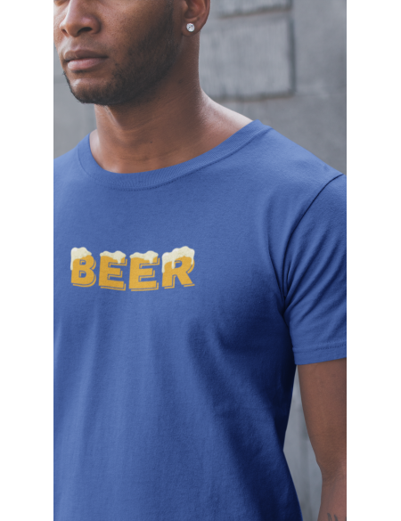 Beer - Tričko pánské - modrá L