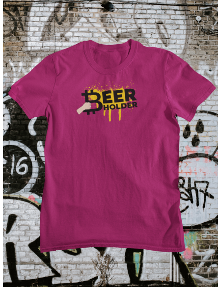 Beer holder - Tričko pánské - fuchsia L
