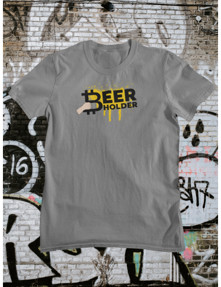 Beer holder - Tričko pánské - šedý melír M