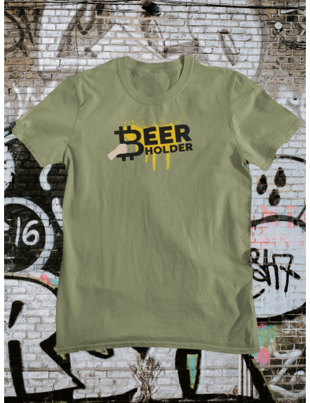 Beer holder - Tričko pánské - khaki S