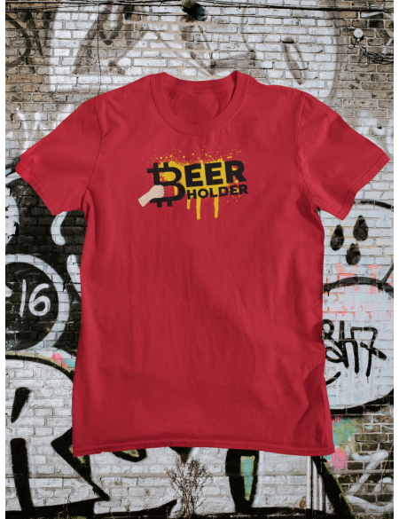 Beer holder - Tričko pánské - červená S