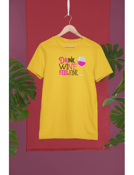 Drink wine - Dámské tričko - Natural