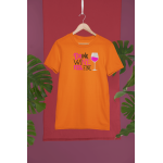 Drink wine - Dámské tričko - Oranžová XL