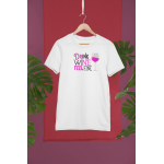 Drink wine - Dámské tričko - Bílá XL