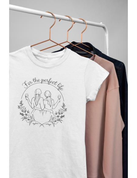 For the perfect life - Dámské tričko - Bílá XL