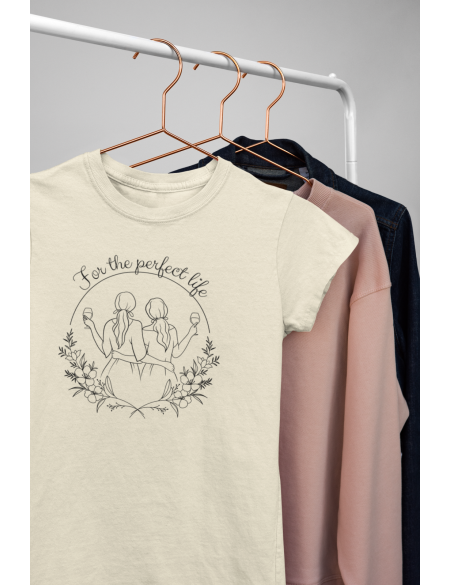For the perfect life - Dámské tričko - Natural XXL