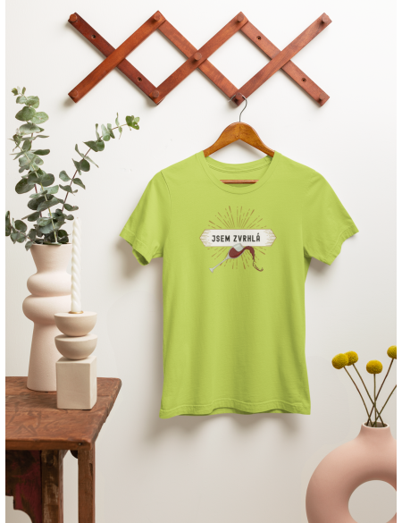 Jsem zvrhlá - Dámské tričko - Apple green S