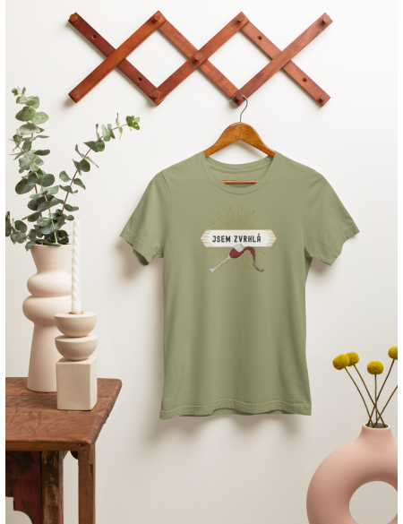 Jsem zvrhlá - Dámské tričko - Khaki XL