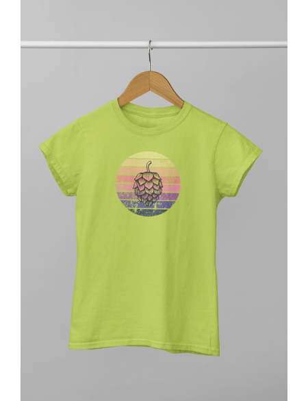 Kruh chmel - Dámské tričko - Apple green XXL