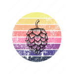 Kruh chmel - Dámské tričko - Fuchsia M