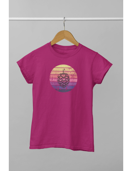 Kruh chmel - Dámské tričko - Fuchsia XXL