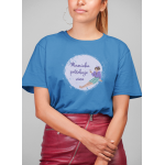 Maminka potřebuje víno - Dámské tričko - Modrá Aqua L
