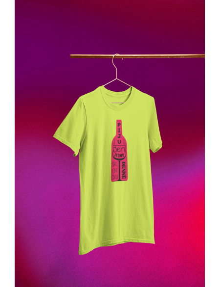 Piju jen jednu sklenku denně - Dámské tričko - Apple green XXL