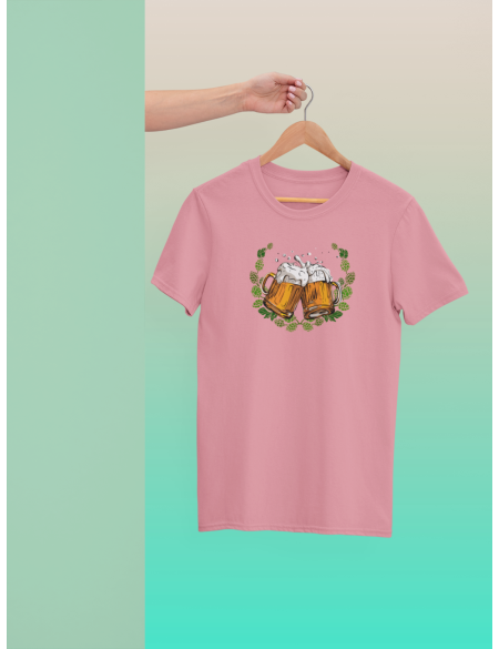 Pivo chmel - Dámské tričko - Růžová