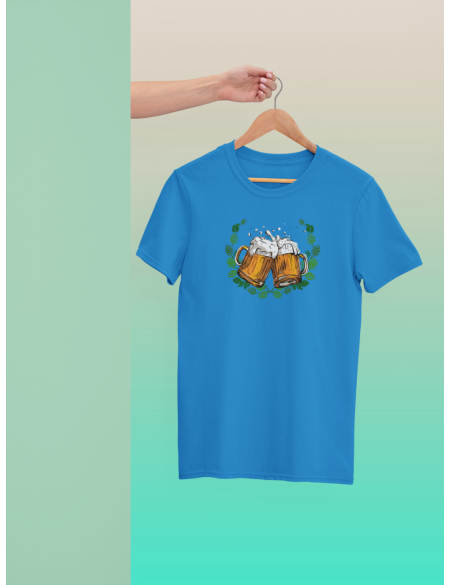 Pivo chmel - Dámské tričko - Modrá Aqua XL