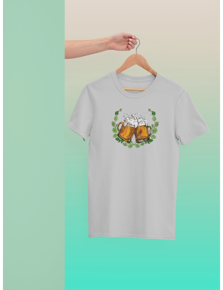 Pivo chmel - Dámské tričko - Světle šedá XL
