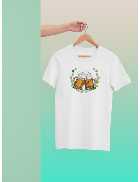 Pivo chmel - Dámské tričko - Bílá XL