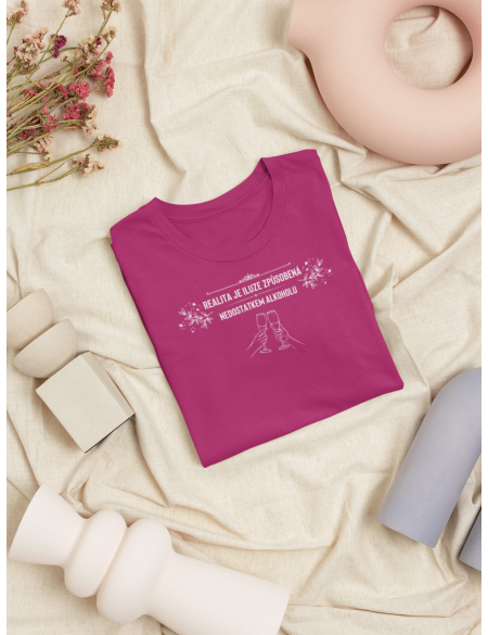 Realita je iluze - Dámské tričko - Fuchsia M