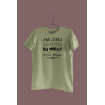 Víno je můj nejlepší přítel - Dámské tričko - Khaki XL