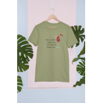 Život je příliš krátký - Dámské tričko - Khaki XXL