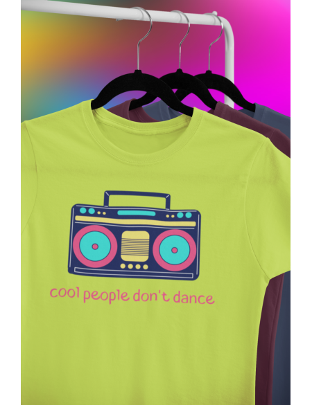 Cool people don't dance - Dámské tričko - Apple green S