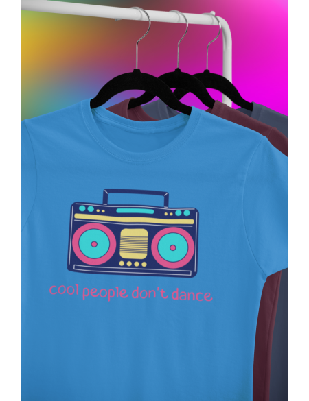 Cool people don't dance - Dámské tričko - Modrá Aqua L